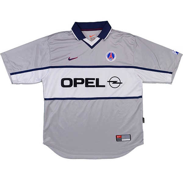 Tailandia Camiseta Paris Saint Germain 2ª Retro 2000 Gris